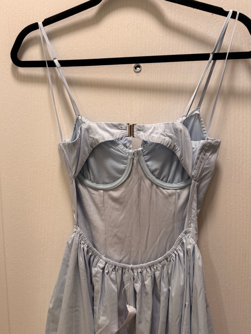 NIA Alice Dress vintage inspired MIDI dress Blue Summer Brunch Dress size S NWT - Picture 8 of 8